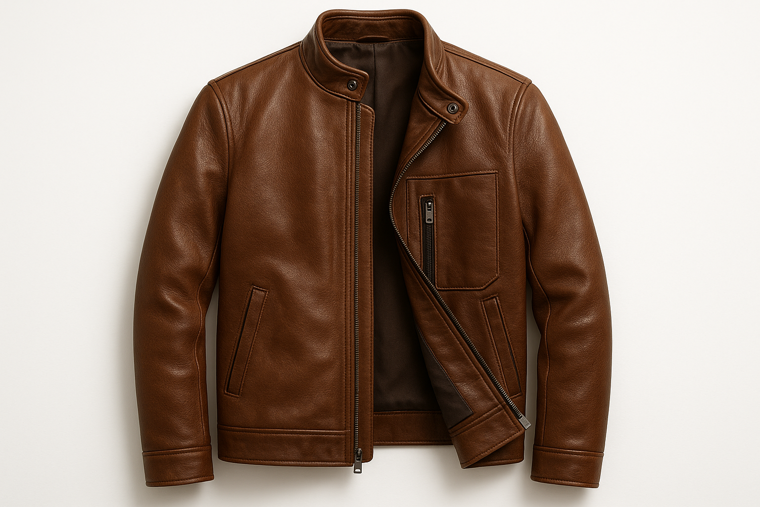 Installing Hidden Pockets in Leather Jackets